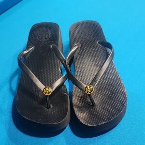 Tory Burch Black Flip Flops